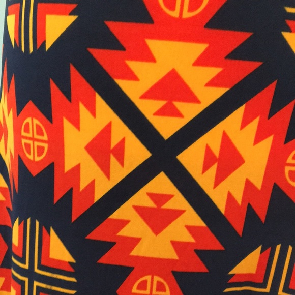 NWT LuLaRoe Aztec Geometric Pattern Maxi Skirt XS - Picture 3 of 5